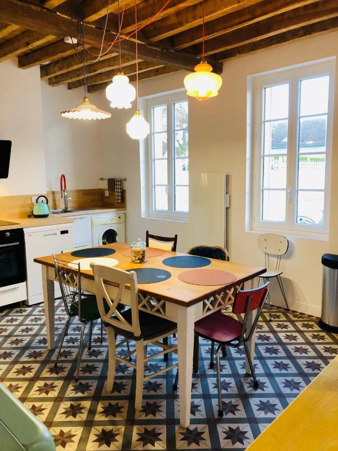 Villa La Ferme De Mon Enfance Villechétif Esterno foto