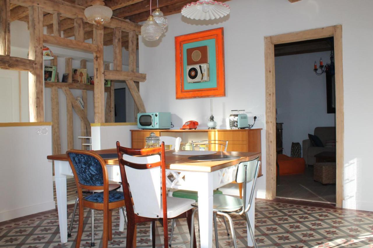 Villa La Ferme De Mon Enfance Villechétif Esterno foto
